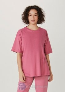Blusa Feminina Oversized Manga Curta Em Malha De Algodão